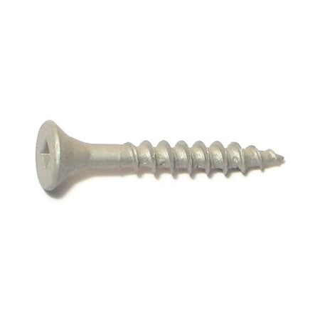 Buildright Deck Screw, #7 x 1-1/4 in, Steel, Flat Head, Square Drive, 220 PK 09174